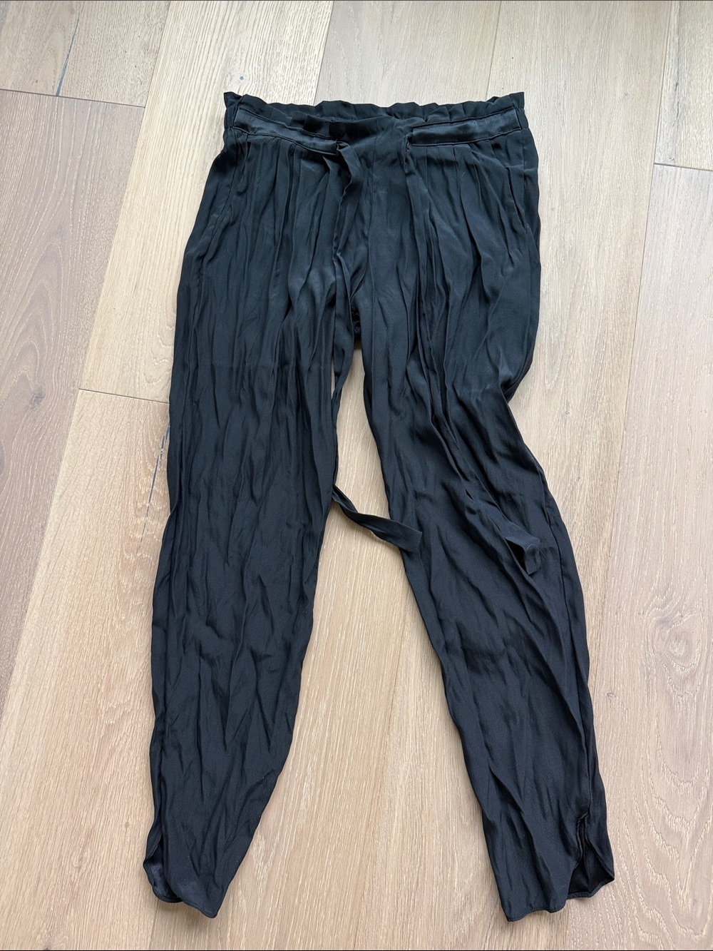 Ramy Brook paper waist silk trousers